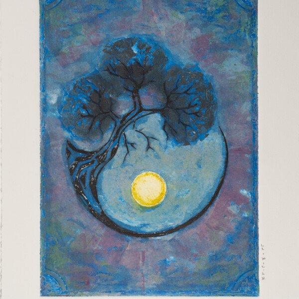 <span style="font-size:18px">
<strong>As de tréboles </strong> – Colografía – 2025 – 40 x 50 cm<br>